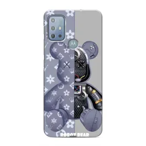 Силиконовый чехол для Motorola MOTO G10 (Медведь Louis Vuitton)