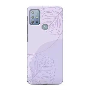 Чохол квітковий дизайн для Motorola MOTO G10 (Монстера фіолетова)