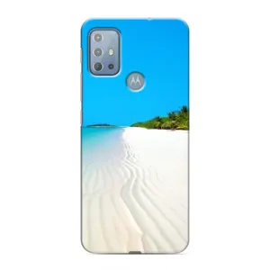 Летний Чехол на Motorola MOTO G10 (Море песок)