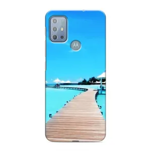 Летний Чехол на Motorola MOTO G10 (Набережная)
