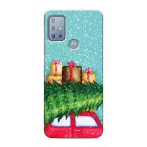 Чехол Новогодняя Елка на Motorola MOTO G10 (Новогодние подарки)