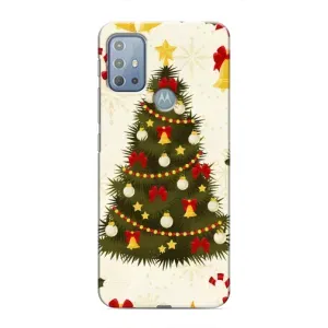 Чехол Новогодняя Елка на Motorola MOTO G10 (Новогодний принт)