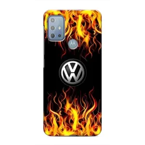 Чехол "Фольксваген" для Motorola MOTO G10 (Огненный Лого)