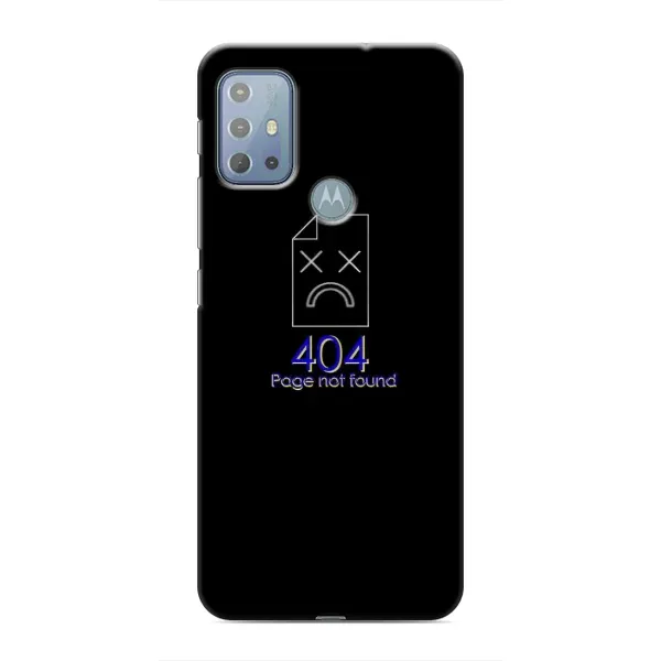 Чехол с рисунком «Ошибка 404» для Motorola MOTO G10 Чехол с рисунком «Ошибка 404» для Motorola MOTO G10