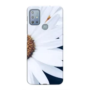 Чехол с ромашками на Motorola MOTO G10 (Пол ромашки)