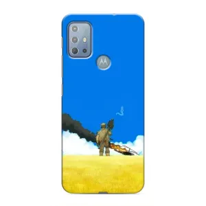 Чехлы на военную тематику для Motorola MOTO G10 (Попадание)