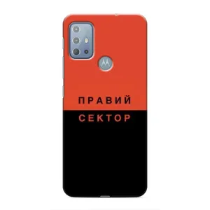 Чехлы УПА (Красно-Чёрный) на Motorola MOTO G10 (Правый Серктор)
