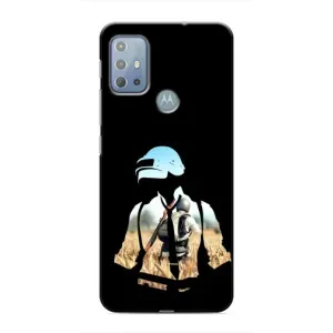 Силиконовый чехол с картинкой "Герой Pubg" на Motorola MOTO G10 (Пубг мен)