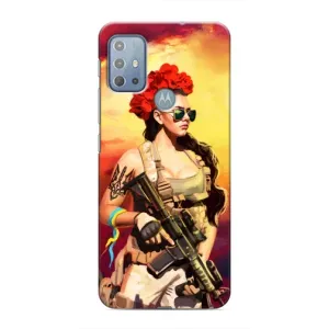 ЗСУ Чехлы (TPU) для Motorola MOTO G10 (Женщина солдат)