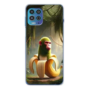 Чехол с мемами тралалело тралала для Motorola MOTO G100 Pro (Шимпанзини бананини)