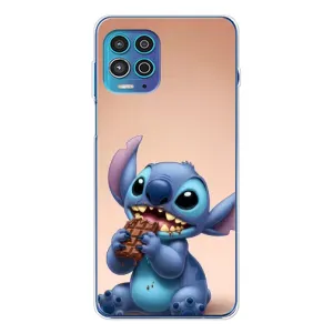 Чехол с рисунком Стич для Motorola MOTO G100 Pro (Стич с шоколадом)