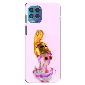 Чехол с Прикольным принтом на Motorola MOTO G100 (АРТ Статуя)