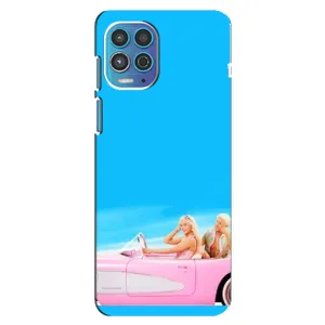 Силиконовый Чехол Барби Фильм на Motorola MOTO G100 (Барби и Кен)