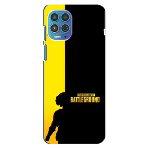 Чехол (TPU) с картинкой "Лого Пабг" на Моторола Мото джи 100 (Battlegrounds)