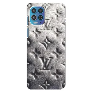 Текстурный Чехол Louis Vuitton для Моторола Мото джи 100 (Бежевый ЛВ)