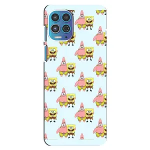 Чехлы с Патриком на Motorola MOTO G100 (Боб и Патрик)