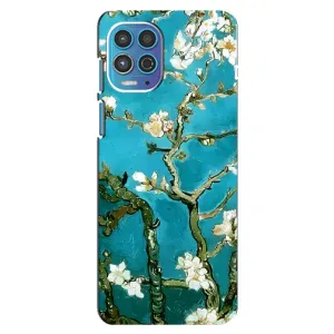 Чехол с принтом САКУРЫ на Motorola MOTO G100 (Цветение Сакуры)
