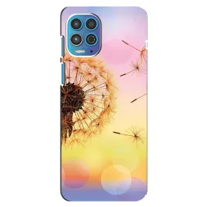 Силиконовый Чехол с одуванчиками на Motorola MOTO G100 (Цветок-одуванчик)