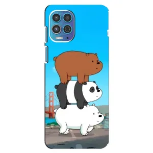 Чехлы с Пандами на Motorola MOTO G100 (Друзья)