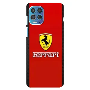 Силиконовый бампер с картинкой машины на Motorola MOTO G100 (Ferrari Logo)