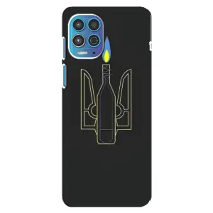 Чехол с картинкой (Патриотический ГЕРБ) на Motorola MOTO G100 (Герб - Молотова)