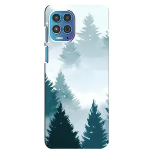 Летний Чехол на Motorola MOTO G100 (Горный лес)