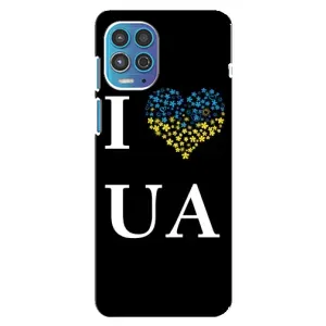 Силиконовый Чехол на Motorola MOTO G100 (Я-Украина) (I Love UA)