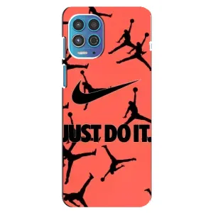 Силиконовый Чехол Nike Air Jordan на Моторола Мото джи 100 (Just Do It)