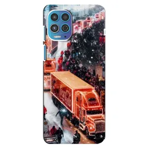 Чехлы на Новый Год Motorola MOTO G100 (Кока Кола)