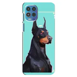 Чехол ДОБЕРМАН для Motorola MOTO G100 (Король доберман)