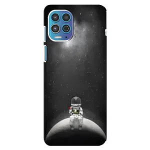 Силіконовый Чохол з принтом "Космонавти" на Motorola MOTO G100 (Космонавт романтик)