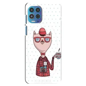 Чехол на тематику: Коты для Motorola MOTO G100 (Кот аристократ)