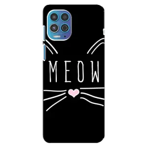 Бампер с изображением Котиков для Моторола Мото джи 100 (КОТИК MEOW)