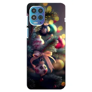 Чехлы на Новый Год Motorola MOTO G100 (Красивая елочка)