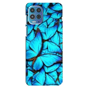 Силиконовый бампер с картинкой животных для Motorola MOTO G100 (Крылья бабочек)