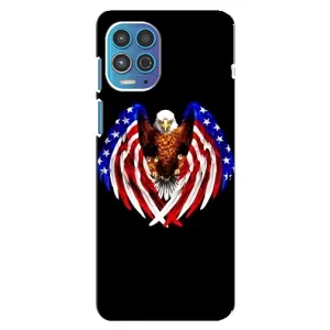 Чехол Флаг USA для Motorola MOTO G100 (Крылья США)