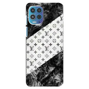 Чехол Стиль Louis Vuitton на Motorola MOTO G100 (LV на белом)