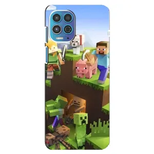 Чехлы для Motorola MOTO G100 (Персонажи Майн Крафт) (Майн-крафт)