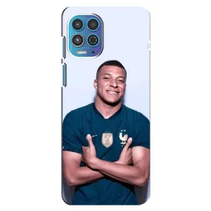 Чехол (TPU) с Футболистом на Motorola MOTO G100 (Мбаппешичка)