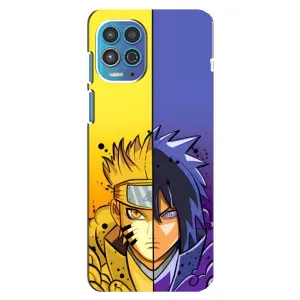 Купить Чехлы на телефон с принтом Anime для Motorola MOTO G100 (Naruto Vs Sasuke)
