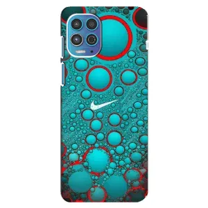 Силиконовый Чехол на Motorola MOTO G100 с картинкой Nike (Найк зеленый)