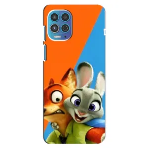 Чехлы ЗВЕРОПОЛИС для Motorola MOTO G100 (Ник и Хопс)