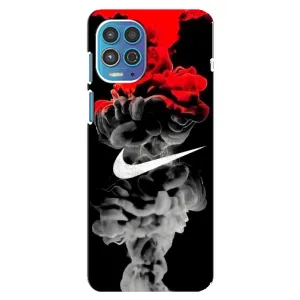 Силиконовый Чехол на Motorola MOTO G100 с картинкой Nike (Nike дым)