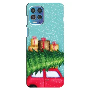 Чохол новорічна ялинка на Motorola MOTO G100 (Новорічний настрій)