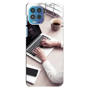 Силиконовый бампер (Работники) на Motorola MOTO G100 (Офисный работник)