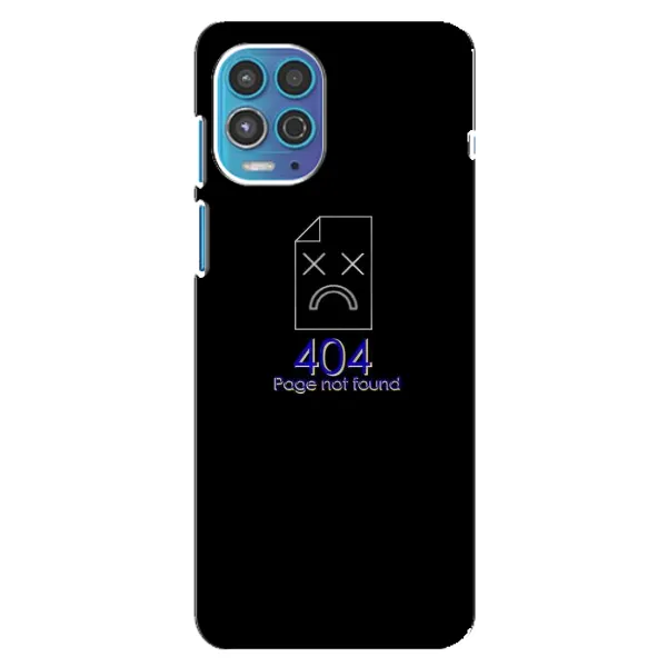 Чехол с рисунком «Ошибка 404» для Motorola MOTO G100 Чехол с рисунком «Ошибка 404» для Motorola MOTO G100