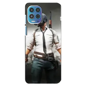 Силиконовый чехол с картинкой "Герой Pubg" на Motorola MOTO G100 (Пабг)