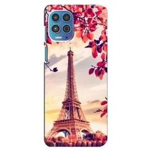 Чехол с Эйфелевой башней на Motorola MOTO G100 (Paris photo)