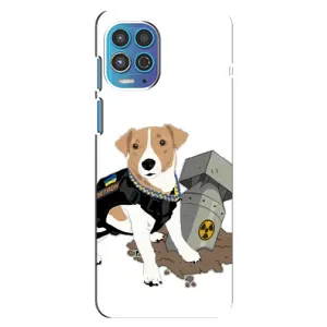 Чехол с принтом Собаки Патрон для Motorola MOTO G100 (Пёс Патрон с ракетой)