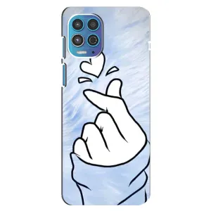 Чехлы (Знак сердечка) на Motorola MOTO G100 (Сердечка знак)